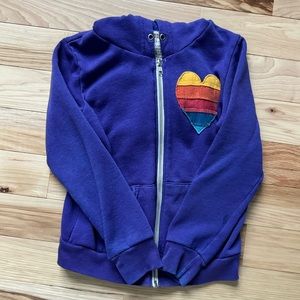 Avaiator Nation girls size 12 heart hoodie